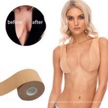 Nude Black Beige Uplift Body Tape Fabricante de levantamiento de mama Pegatina de moda Cinta de estiramiento de pecho Cinta de mujeres Boob